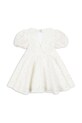 Dievča Dievčenské bavlnené šaty Konges Sløjd GLAISE DRESS GOTS KS103166 biela
