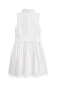 Dziewczynka Polo Ralph Lauren sukienka bawełniana dziecięca 312934188001 biały