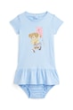 Дитяча бавовняна сукня Polo Ralph Lauren короткий блакитний 310964042002
