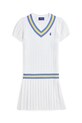 Παιδικό βαμβακερό φόρεμα Polo Ralph Lauren 313964760001 λευκό SS25