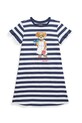 Παιδικό βαμβακερό φόρεμα Polo Ralph Lauren βαμβάκι σκούρο μπλε 313965227001