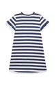 Παιδικό βαμβακερό φόρεμα Polo Ralph Lauren 313965227001 σκούρο μπλε SS25