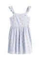Dievčenské bavlnené šaty Tommy Hilfiger KG0KG08479.PPYA modrá SS25