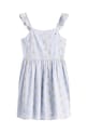 Хлопковое детское платье Tommy Hilfiger KG0KG08479.PPYA голубой SS25