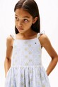 Dievča Dievčenské bavlnené šaty Tommy Hilfiger KG0KG08479.PPYA modrá