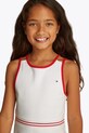 Tommy Hilfiger sukienka dziecięca KG0KG08483.PPYA biały