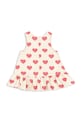 Дитяча бавовняна сукня Konges Sløjd MAGOT DRESS GOTS KS103365 бежевий SS25