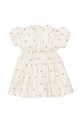 DÍVKA Šaty Donsje Clarize Dress Bees 4095002.68.92 bílá
