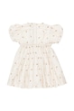 Dívčí šaty Donsje Clarize Dress Bees mini bílá 4095002.98.128