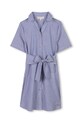Хлопковое детское платье Michael Kors R30301.114.150 голубой SS25