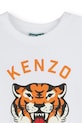 Дівчинка Дитяча бавовняна сукня Kenzo Kids K61025.114.150 білий