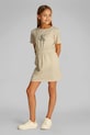 Дитяча сукня Calvin Klein Jeans короткий бежевий IG0IG02905.104.116.PPYA