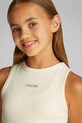 Dievčenské šaty Calvin Klein Jeans IG0IG02906.PPYA béžová