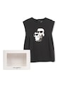 Девочка Хлопковое детское платье Karl Lagerfeld Z30510.86.108 чёрный
