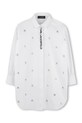Karl Lagerfeld rochie din bumbac pentru copii mini alb Z30463.114.150