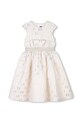 Dívčí šaty Karl Lagerfeld Z30465.156.162 béžová SS25