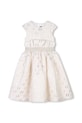 Dječja haljina Karl Lagerfeld Z30465.156.162 bež SS25