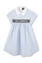 Dječja haljina Karl Lagerfeld Z30496.156.162 plava SS25