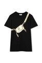 Παιδικό βαμβακερό φόρεμα Marc Jacobs στάμπα μαύρο W60530.156