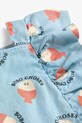 Дитяча бавовняна сукня Bobo Choses Morning Egg блакитний 125AC143