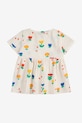Дитяча бавовняна сукня Bobo Choses Garden Party 125AB082 білий SS25