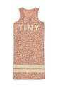 Dětské bavlněné šaty Tinycottons GARDEN DRESS SS25.019 oranžová SS25
