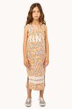 Dětské bavlněné šaty Tinycottons GARDEN DRESS oranžová SS25.019