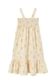 Dievča Dievčenské bavlnené šaty Tinycottons MIDNIGHT SUN DRESS SS25.022 béžová