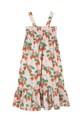 Dětské bavlněné šaty Tinycottons STRAWBERRIES WOVEN DRESS SS25.166 růžová SS25
