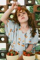 Dětské bavlněné šaty Tinycottons READERS DRESS modrá SS25.180