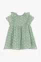 Детска рокля с лен Tartine et Chocolat CA30001.104 зелен SS25
