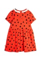Дівчинка Дитяча бавовняна сукня Mini Rodini Dots 2525010042 червоний