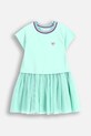 Dívčí šaty Coccodrillo mini tyrkysová WC5129201CGK