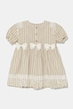 Jamiks sukienka lniana dziecięca NAZANI II NAZANI.II.Suki.JLH164.G beżowy SS25