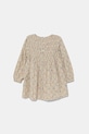 Dětské bavlněné šaty United Colors of Benetton 40VFGV028.P.Seasonal béžová SS25