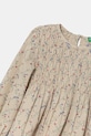 DÍVKA Dětské bavlněné šaty United Colors of Benetton 40VFGV028.P.Seasonal béžová