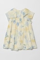 Παιδικό βαμβακερό φόρεμα United Colors of Benetton 4HYUGV02B.P.Seasonal μπεζ SS25