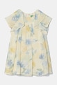 Dětské bavlněné šaty United Colors of Benetton mini žlutá 4HYUGV02B.P.Seasonal
