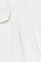 Dziewczynka United Colors of Benetton sukienka lniana dziecięca 43WBCV037.G.Seasonal biały