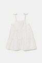 United Colors of Benetton rochie din in pentru copii 4Q1NGV025.P.Seasonal bej SS25