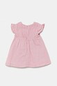 United Colors of Benetton vestito in lino per neonati 43WBAV00N.W.Seasonal rosa SS25