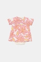 United Colors of Benetton rochie din bumbac pentru bebeluși midi roz 3O7SAV00L.W.Seasonal