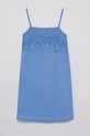 Παιδικό βαμβακερό φόρεμα United Colors of Benetton βαμβάκι μπλε 4Q2LCV03H.G.Seasonal