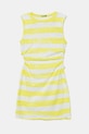 United Colors of Benetton sukienka bawełniana dziecięca wzorzyste żółty 3SL3CV013.G.Seasonal