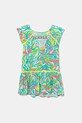 United Colors of Benetton sukienka dziecięca 4UIACV03G.G.Seasonal turkusowy SS25