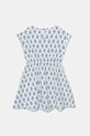 Dievčenské bavlnené šaty United Colors of Benetton 4MMDCV03F.G.Seasonal modrá SS25