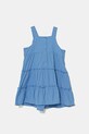 United Colors of Benetton sukienka bawełniana dziecięca 47JKGV02F.P.Seasonal niebieski SS25