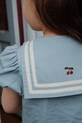 Konges Sløjd sukienka bawełniana dziecięca CELEBRATION ALLIE SAILOR DRESS GOTS KS103567