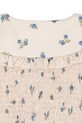 Dievčenské šaty Konges Sløjd CELEBRATION SHEENY SMOCK DRESS béžová KS103568