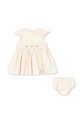 Дитяча бавовняна сукня Konges Sløjd CELEBRATION AALIYAH BABY SET GOTS KS103577 бежевий SS25